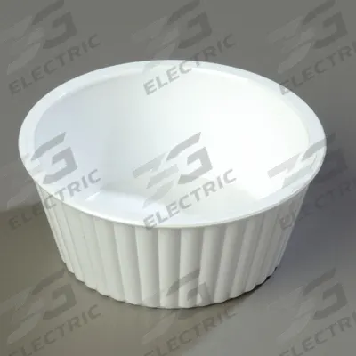 CARLISLE Fluted Ramekin: 4.5 oz Capacity, Plastic, NSF Certified - Ramekins