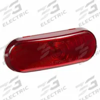 GROTE Stop/Turn/Tail Light: Incandescent, Stop Light, Red, Oval, 2 1/4 in Overall Ht, Pigtail (MPN 52562). Key specifications — Standards: FMVSS 108; Electrical Connection: Pigtail; Brand: GROTE; Installation Type: Permanent; Lens Color: Red; Mount Type: Grommet; Lighting Technology: Incandescent; Light Type: Stop Light.