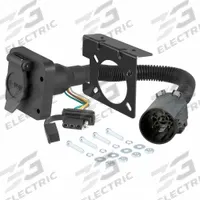 CURT Automotive Electrical Plug: 4-Way/6-Way, Plastic, Trailer and Tow Vehicle, Dust Cover (MPN 55664)