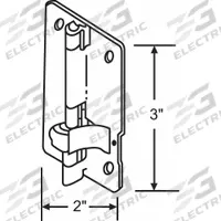 APPROVED VENDOR Butt Hinge: Steel, Full Surface, 2 in Leaf Wd (MPN 8-230). Key specifications — Removable Pin: No; Bearing Type: Plain; Material: Steel.