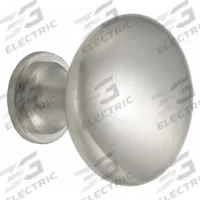 APPROVED VENDOR Cabinet Knob: Zinc, Satin Nickel, 1 1/4 in Grip Dia (MPN 45-354SNK). Key specifications — Grip Shape: Round; Finish: Satin Nickel; Includes Hardware: Hardware Included; Material: Zinc; Brand: APPROVED VENDOR.
