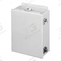 HOFFMAN Enclosure: Steel, 12 in x 12 in x 6 in, NEMA 12/13/4, Solid Cover, Hinged (MPN A1212CHNF). Key specifications — Closure Method: Clamps; Brand: HOFFMAN; Knockouts: Not Included.