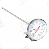 APPROVED VENDOR Dial Pocket Thermometer: 50°F to 550°F, +/- 2°F, 8 in Stem Lg, Fahrenheit (MPN 23NU27). Key specifications — Accuracy: +/- 2°F; Brand: APPROVED VENDOR; Temperature Units: Fahrenheit.