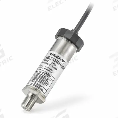 ASHCROFT General Industrial Pressure Transducer: 0 psi to 1,500 psi, 4 to 20mA DC - Pressure Transmitters with Cable & Wire Leads