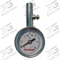 WESTWARD Dial Tire Pressure Gauge: Tire Pressure Gauge, Analog, 1 psi Pressure Increments (MPN 2HKY6A). Key specifications — Product Type: Tire Pressure Gauge; Gauge Type: Analog; Material: Plastic; Brand: WESTWARD.