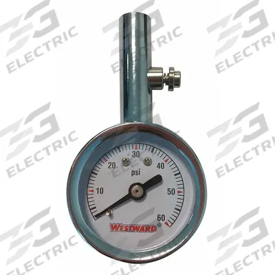 WESTWARD Dial Tire Pressure Gauge: Tire Pressure Gauge, Analog - Dial Tire Pressure Gauges