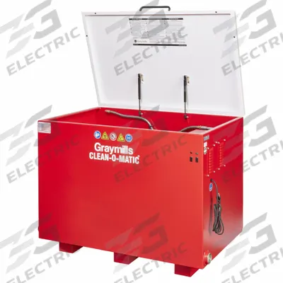 GRAYMILLS Solvent Parts Washer: For Solvent-Based Solution Base Type, Manual, Steel - Base-Mounted Parts Washers
