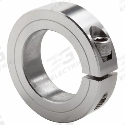 CLIMAX METAL PRODUCTS Shaft Collar: 1-Piece, Inch, Round, Clamp-On, 2 1/4 in Bore Dia - Stainless Steel Shaft Collars