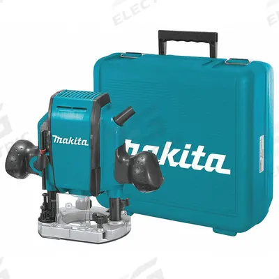 MAKITA Router: Compact, Plunge Base, 1.25 hp, Fixed Speed, 27,000 RPM, 1/4 in Collet - Compact Corded Routers