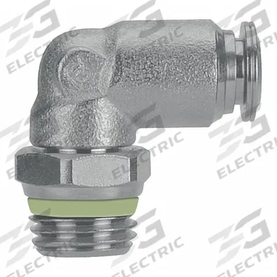 AIGNEP USA Push-Fit Elbow Fitting: 10 mm OD x 3/8 in Pipe Size, Push-to-Connect x MBSPP - Stainless Steel Tube Fittings