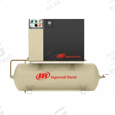 INGERSOLL RAND Rotary Screw Air Compressor: Horizontal, 15 hp, 47.3 cfm, 120 gal Tank - Horizontal Rotary Screw Air Compressors
