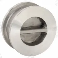 KECKLEY Check Valve: Double Disc, Inline Valve Body, 8 in Pipe Size, Wafer, CF8M Stainless Steel (MPN DD2R-36-364IX-800). Key specifications — Brand: KECKLEY.