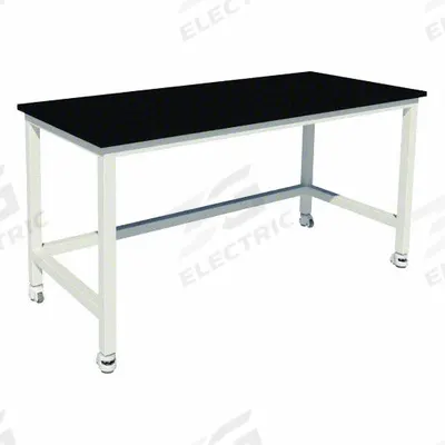 INSTOCK Heavy Duty Table: 30 in Overall Wd, 36 in Overall Ht, 7 ft Overall Lg, Epoxy - Fixed-Height Epoxy Surfaced Lab Tables