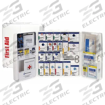 FIRST AID ONLY First Aid Kit and Housing: Gen Purpose, 50 People Served, 299 Components - General Purpose First Aid Kits