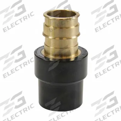 UPONOR Barbed Fitting Adapter: 2 in ID x 2 in Pipe Size, Barbed, Brass - Expansion Brass Barbed Tube Fittings