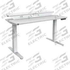 VERSADESK Electric Sit-Stand Desk: White, Wood, 48 in Overall Wd, 30 in Overall Dp, Laminate/Steel (MPN VT1374830-03-05). Key specifications — attr989930: White; attr989931: Laminate; attr989903: VERSADESK; attr989914: White; attr989916: Wood.