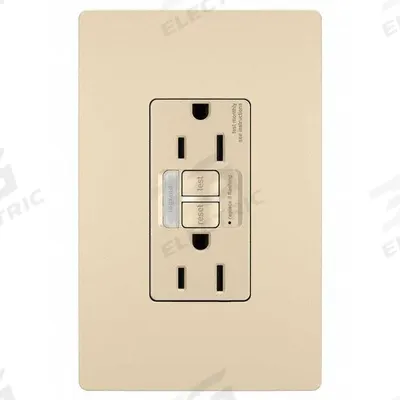 LEGRAND GFCI: Duplex, 5-15, Ivory, GFCI, 125V AC, 15 A, 2 Pole / 3 Wire (MPN 1597NTLTRI) - Receptacles with Isolated Grounds