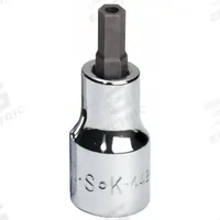 SK PROFESSIONAL TOOLS Socket Bit: 3/8 in Drive Size, Security Hex Tip, 7/32 in Tip Size, SAE (MPN 44214). Key specifications — attr1214209: Replaceable Insert; attr1214211: SK PROFESSIONAL TOOLS.