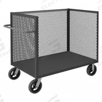 APPROVED VENDOR Box Truck: 2,400 lb, Flush Lip, 55 in L x 31 in W x 46 in H Overall Dim., 1 Shelves (MPN 3ST-EX304845-8MR-95). Key specifications — Shelf Adjustability: Fixed; Brand: APPROVED VENDOR; Color: Gray; Caster/Wheel Configuration: (2) Rigid.