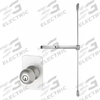 VON DUPRIN Exit Device: 3 ft Max Door Wd, Aluminum (MPN 22K-F-3-SP28). Key specifications — Product Type: Exit Device; Brand: VON DUPRIN; Exit Device Type: Rim; Outside Trim Type: Knob; Exit Bar Style: Touchbar; ADA Compliant: Yes.