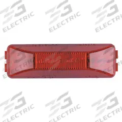 MAXXIMA Clearance Marker Light: Clearance Light, LED, Rectangular, Surface Mount, Red, Base, IP67 (MPN M20350R). Key specifications — Lens Color: Red; Brand: MAXXIMA; Electrical Connection: PL-2 Connector; Lighting Technology: LED; Mount Type: Base; SAE Lens Code: P2.
