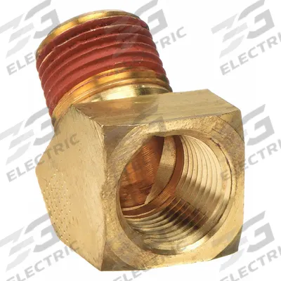 PARKER Metal Pipe Elbow: 45° Elbow, 1/8 in x 1/8 in - Threaded High-Pressure Pipe Fittings with Sealant