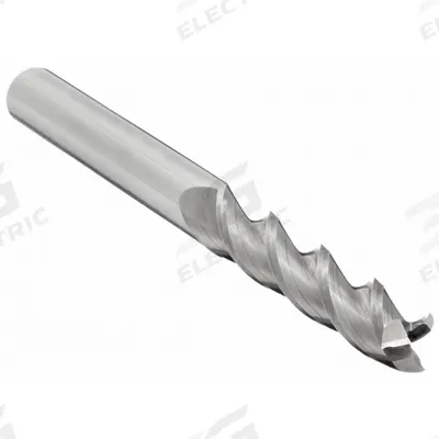 CLEVELAND Square End Mill: Carbide, 3 Flute, 7/16" Mill Dia, 2" LOC, 4" OAL (MPN C60633) - Carbide Square End Mills for Aluminum