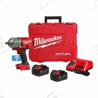 MILWAUKEE Impact Wrench Kit: 1/2 in Drive Size, 750 ft-lb Fastening Torque, Brushless, 18 V DC Volt (MPN 2862-22R). Key specifications — attr1170829: Brushless; attr1170832: Standard.