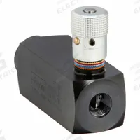 PARKER Hydraulic Flow Control Valve: 6 gpm Max Flow Rate, 3/8 in NPT, 3/8 in NPT, Steel, Control (MPN PCM600S). Key specifications — attr1018158: Pressure; attr1018114: Rotary Knob; attr1018116: Steel; attr1018117: PARKER.