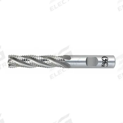 OSG Roughing End Mill: Cobalt, 8 Flute, 2" Mill Dia, 2" LOC, 4-1/2" OAL (MPN 4920100) - General Purpose Cobalt Roughing End Mills