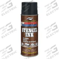 AERVOE Stencil Ink: Black, 12 oz Container Size, Waterproof (MPN 2806). Key specifications — Color: Black; Brand: AERVOE.
