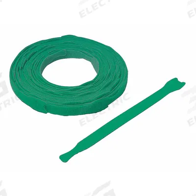 VELCRO BRAND Hook-and-Loop Cable Tie: 8 in Lg, 2.00 in, 0.75 in Wd, Nylon/Polypropylene - Slotted Hook-and-Loop Cable Ties