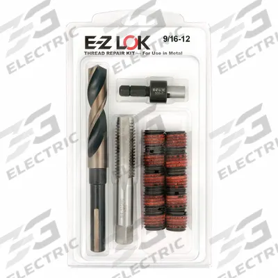 APPROVED VENDOR Self Locking Thread Insert: Std Wall, 9/16"-12 Int Thrd Sz - Self-Locking Insert & Installation Tool Kits
