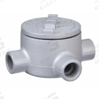 Conduit Outlet Body: Iron, GR, 3/4 in Trade Size, T Body, 18 cu in Body Capacity (MPN GRT75). Key specifications — Series: For Standard Body; Compatible Conduit Trade Size: 3/4 in; Thread Gender: Female; Hub Style: Threaded; Cover Included: Yes; Body Style: T; Connection Type: Threaded; Back Type: Round.