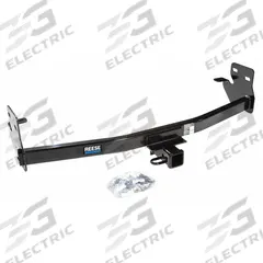 REESE Step Bumper Receiver: IV, 6,000 lb Gross Trailer Wt Capacity, 600 lb Tongue Wt, Steel (MPN 75607). Key specifications — Finish: Powder Coated; Drilling Required: No; Vehicle Make: Isuzu; Vehicle Model: i-350; Brand: REESE.