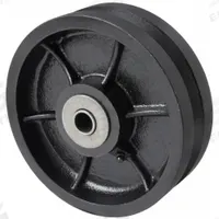 APPROVED VENDOR Track Wheel: 8 in Wheel Dia., 2 1/2 in Wheel Wd, 2,000 lb Load Capacity, Iron, Black (MPN 1NWG5). Key specifications — attr1099880: No; attr1099886: Black; attr1099891: APPROVED VENDOR.