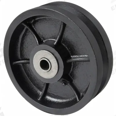 APPROVED VENDOR Track Wheel: 8 in Wheel Dia., 2 1/2 in Wheel Wd, 2,000 lb Load Capacity - V-Groove Track Wheels