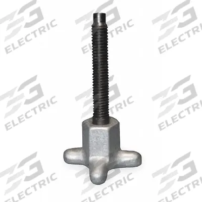 TE-CO Dog Point Hand Knob Screw: 1/4"-20 Thread, 1 3/4 in Thread Lg - Lobed-Head Dog-Point Hand Knob Screws