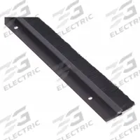NATIONAL GUARD Door Weatherstripping: Brush Insert, 3 ft Lg, 2 1/16 in Wd, 3/8 in Ht (MPN D608DKB-36"). Key specifications — Insert Material: Nylon; Flange Material: Aluminum; Brand: NATIONAL GUARD.