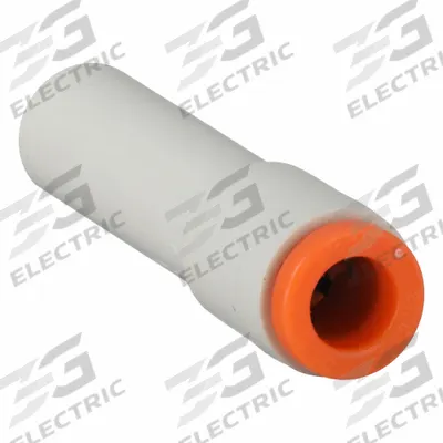 SMC Push-Fit Adapter Fitting: 3/16 in OD x 5/16 in OD Size, Push-to-Connect x Push-to-Connect - Polybutylene & Brass Tube Fittings