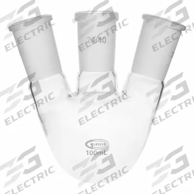 UNITED SCIENTIFIC SUPPLIES Glass Flasks: 100 mL, Colorless, Round - Glass Boiling Flasks