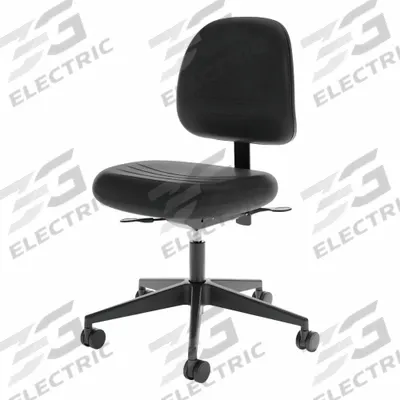 CRAMER Intensive Task Chair: Rhino(TM)Plus, 22 in Max Seat Ht, No Arms Arm, Black - Rhino+ Series