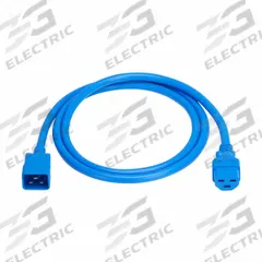 EATON Power Cord: 6 ft Lg, 3/12, Non-NEMA Plug, C14 Plug, Non-NEMA Receptacle, C21 Receptacle, SJT (MPN P035-006-ABL). Key specifications — Brand: EATON; Jacket Material: PVC.