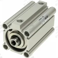 SMC Compact Cylinder: 40 mm Bore Dia, 50 mm Stroke Lg, Through Hole Mounting, Aluminum, 1/8 in NPT (MPN NCDQ2B40-50DCZ). Key specifications — attr946022: Through Hole; attr946024: Single Rod; attr946038: NCQ2; attr1123057: Rotating Rod; attr945997: SMC.