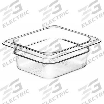 CAMBRO Food Pan: Sixth Size, Rectangular, 1.1 qt Capacity, NSF Certified - Steam Table Pans