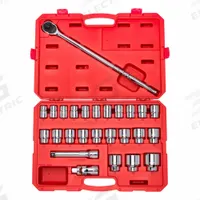 TEKTON Socket-Ratchet Set,3/4" Drive 6-Poin: 3/4 in Drive, 26 Piece, 6-Point, Metric, 19 mm to 50 mm (MPN SKT35204). Key specifications — attr1224269: 3/4 in; attr1204638: Drive Tools Included; attr1227399: Metric Socket and Ratchet Set; attr1204650: 19 mm to 50 mm; attr1204673: Socket Bits Not Included; attr1204681: Wrenches Not Included; attr1204688: TEKTON; attr1224230: Friction.