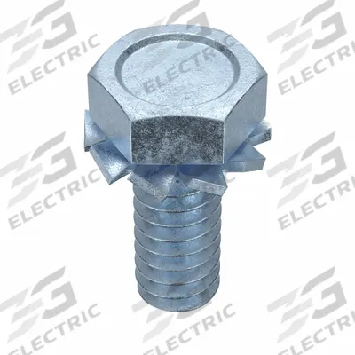 SEMS Screw: External Tooth, #10-24 Thread Size, 1/2 in Lg, Steel, Zinc-Plated - Machine Screws with External Tooth Lock Washers