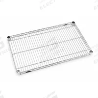 METRO Wire Shelf: 48 in x 18 in, 48 in Overall Wd, 5 Shelves, 1/4 in Lip Ht, NSF Approved. Key specifications — For Use With: Mfr. No. TTM18C; Includes: (2) Fixed; Material: Steel; Finish: Chrome; NSF Approved: Yes; Brand: METRO.