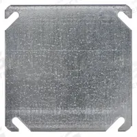 RACO Electrical Box Cover: 2 Gangs, Blank, For Square Box Shape, Steel, 4 in Overall Lg (MPN 752). Key specifications — Brand: RACO; For Box Shape: Square; Material: Steel; Cover Design: Blank.