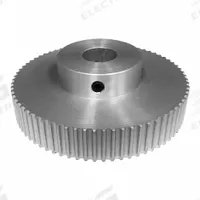 DAYTON Timing Pulley: Modified Curvilinear, Fixed, For GT Timing Belt Section, For 9 mm Belt Wd (MPN 40-3P09-6A3). Key specifications — Brand: DAYTON; Finish: Clear Anodized; For Belt Series: Powerhouse®.